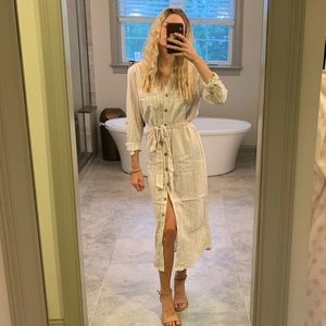 Long button up dress